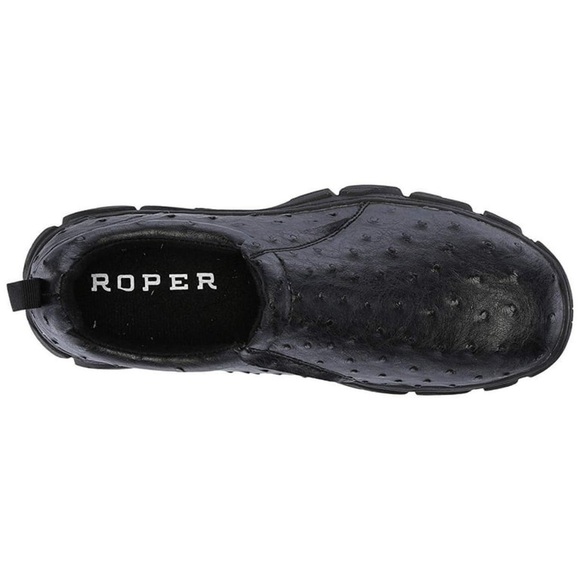 Roper Performance Mens Size 9 Slip On Black Leather casual shoes LNC - Picture 1 of 7